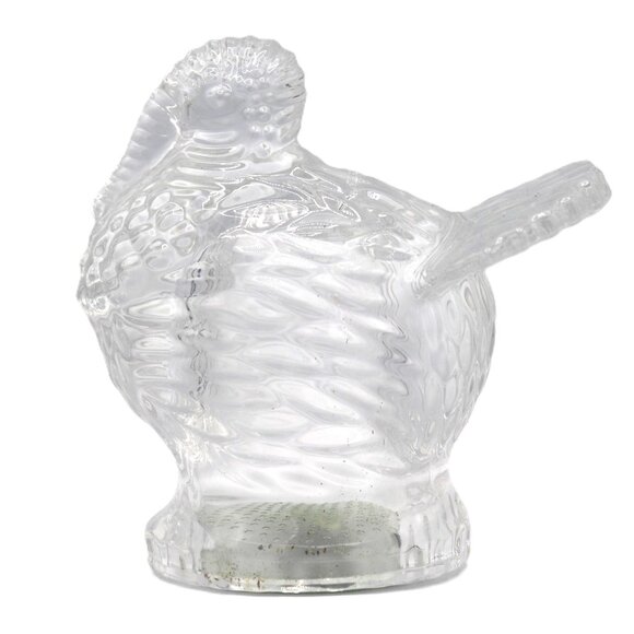 Shannon Clear 24% Crystal Decorative Thanksgiving Turkey Salt Pepper Shaker Set - Picture 4 of 9